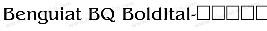 Benguiat BQ BoldItal字体转换